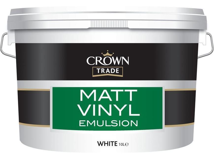 Crown Trade Matt Vinyl Emulsion / Краун Винил Матт Трейд Матовая краска на ...