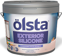 Olsta Exterior Silicone / Ольста Экстериор Силиконе краска фасадная с грязеотталкивающими свойствами