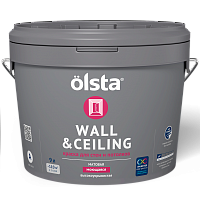 Olsta Wall&Ceiling / Ольста Уолл Силинг краска акриловая для стен и потолков матовая
