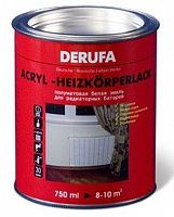 Derufa - Acryl Heizkorperlack / Деруфа Хейцкоперлак - Акриловая эмаль для радиаторных батарей, полуматовая