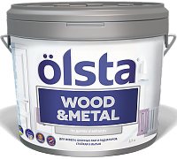 Olsta Wood&Metal / Олста Вуд Метал Полуматовая краска по дереву и метала