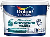 Dulux Diamond Фасадная гладкая / Дулюкс Фасадная Гладкая Матовая водно-дисперсионная краска для фасадных поверхностей, тип товара - акриловая