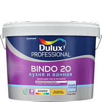 Dulux Bindo 20 / Дулюкс Биндо 20 Кухня и Ванная полуматовая краcка, влагостойкая