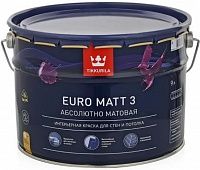 Tikkurila Euro Matt 3 / Тиккурила Евро Матт 3 краска глубоко матовая латексная