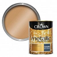 Crown Fashion For Walls Metallic Emulsion / Краун Металлик краска на водной основе с эффектом металлик