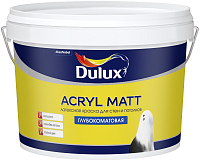 Dulux Acryl Matt / Дулюкс Акрил Мат Глубокоматовая краска для стен и потолков