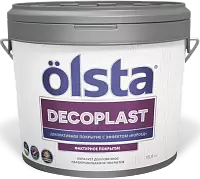 Olsta Decoplast / Ольста Декопласт Декоративная штукатурка для внутренних и наружных работ с эффектом короед