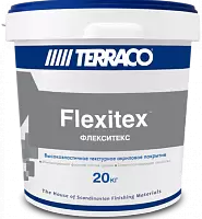 Terraco Flexitex / Террако Флекситекс Текстурное суперэластичное покрытие на акриловой основе
