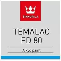 Tikkurila Temalac FD 80 / Тиккурила Темалак ФД 80 Быстровысыхающая, глянцевая, однокомпонентная, алкидная покрывная краска