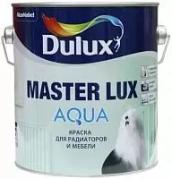 Dulux Master Lux Aqua 40 / Дулюкс Мастер Люкс Аква 40 Полуглянцевая краска на водной основе для мебели и радиаторов