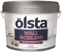 Olsta Wall&Ceiling / Ольста Вал Целинг краска акриловая для стен и потолков матовая
