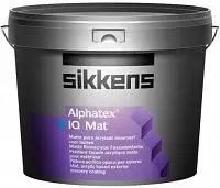 Sikkens Alphatex IQ Mat / Сиккенс Альфатекс АйКью Мат Краска для внутренних и наружных работ глубокоматовая