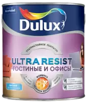 Dulux Ultra Resist/Дулюкс Ультра Резист Гостиные и Офисы краска белая для стен и потолков