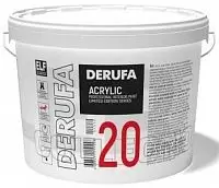 Derufa Professional Interior Paint SG / Деруфа Интерьер 20 (SG) - Шелковисто-глянцевая синтетическая латексная краска для износоустойчивых внутренних работ