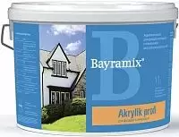 Bayramix Akrylik Profi Facade/Байрамикс Акрилик Профи Белая краска для фасадов и интерьеров база белая матовая